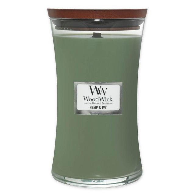 WoodWick® Hemp and Ivy Large Hourglass Jar Candle