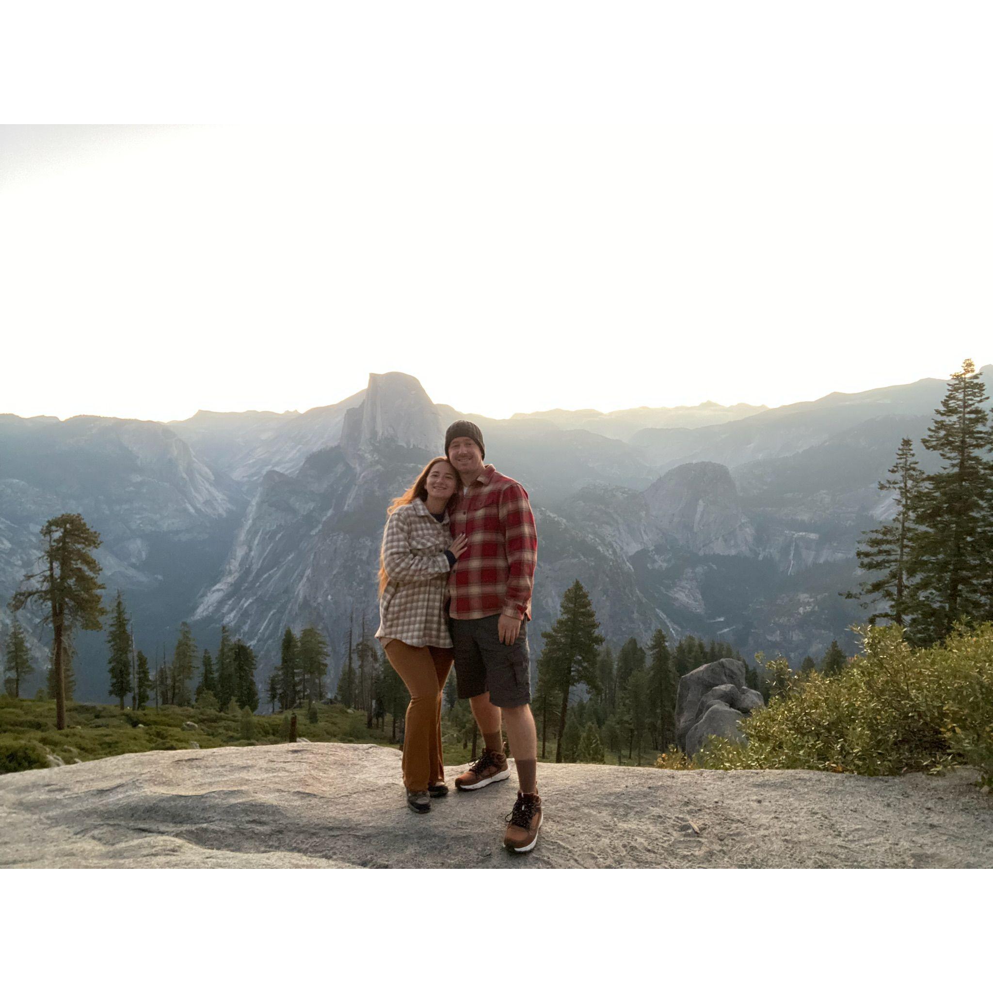 Photos we took right before he popped the question