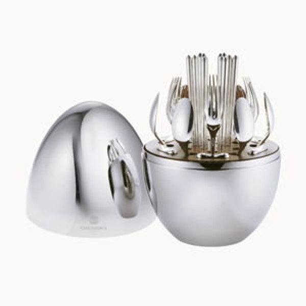 Christofle MOOD Asia Silver-Plated 24-Piece Flatware Set