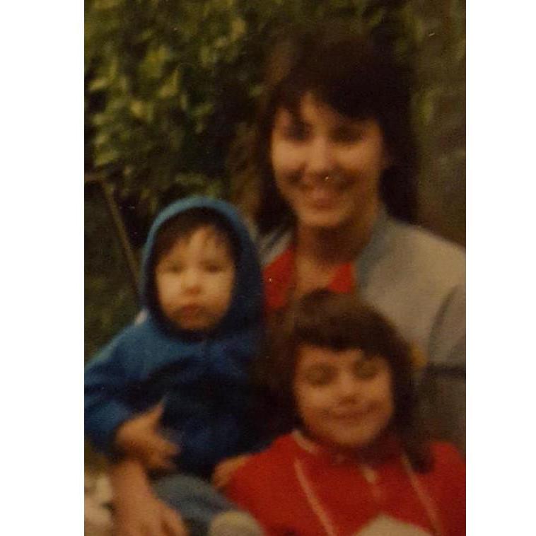 Debra with second born son Josh and first born Christal