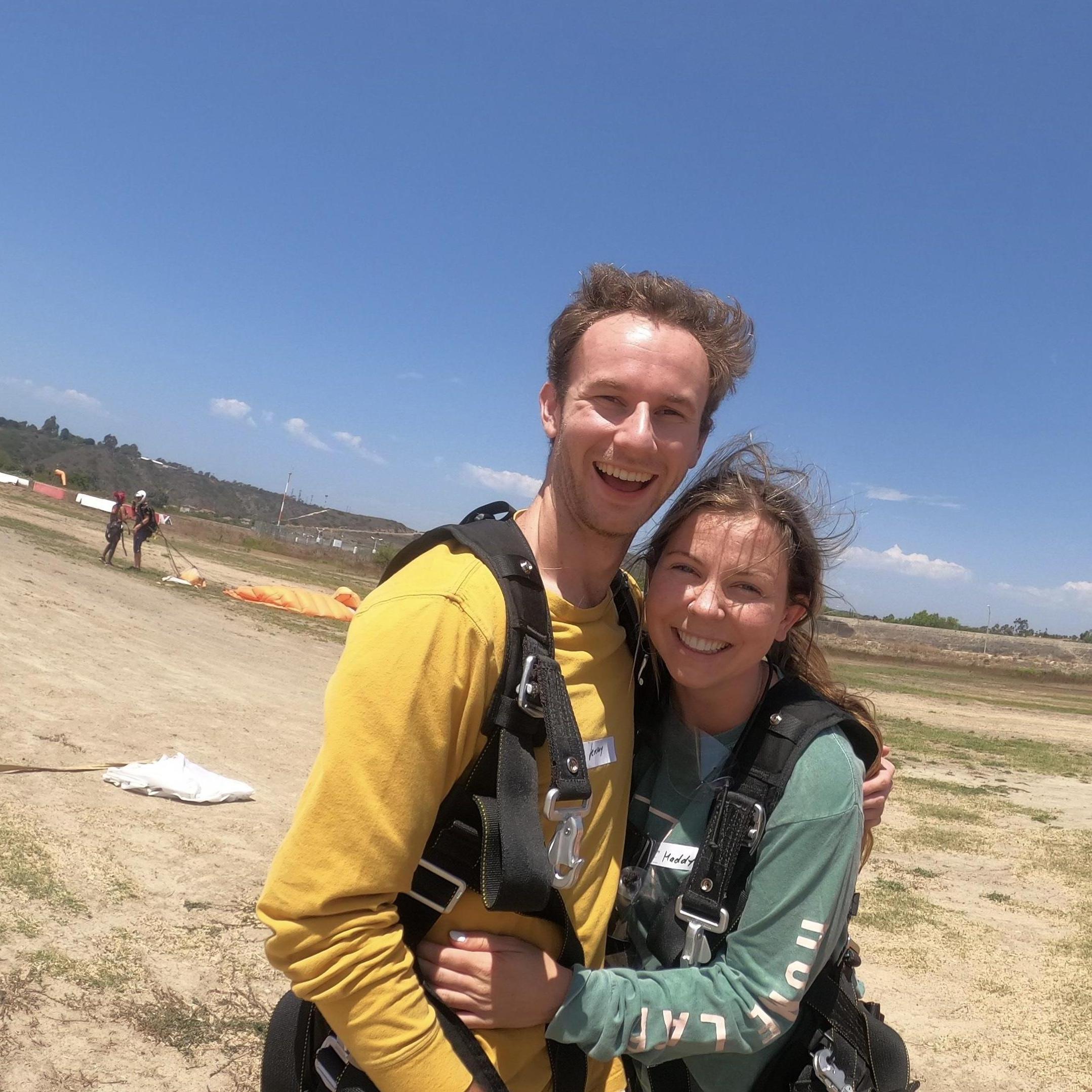 Skydiving together!