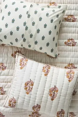 The Printed Cotton Voile Pillow Shams, Set of 2