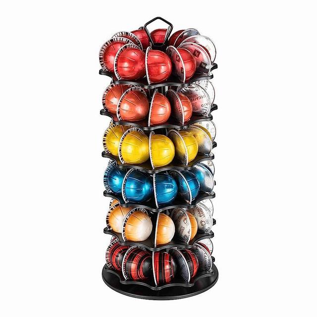 FlagShip 6 Tier Coffee Pod Holder Vertuo Carousel Stand Storage for Vertuoline Pod (60 Pods Capacity)