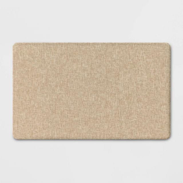 1'6"x2'6" Rectangle Indoor Floor Mat Tan - Threshold™