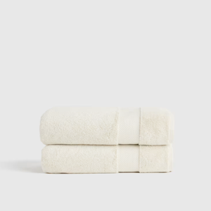 Turkish Ultra Plush Bath Towel (Set of 2) - Ivory