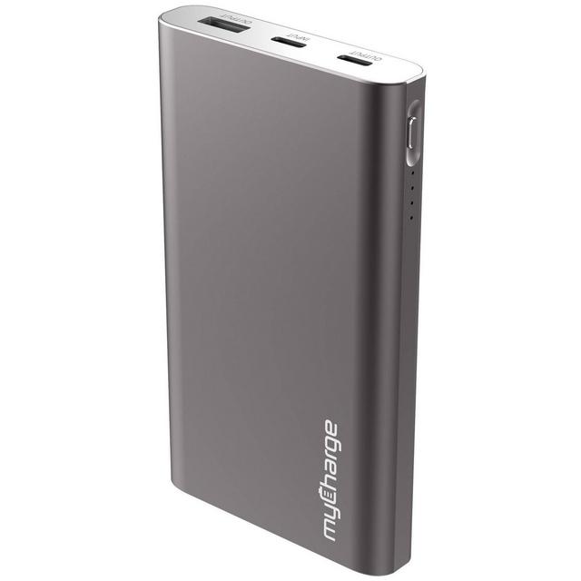 myCharge Razor Max Turbo 8000mAh Dual Port Portable Charger - Gunmetal