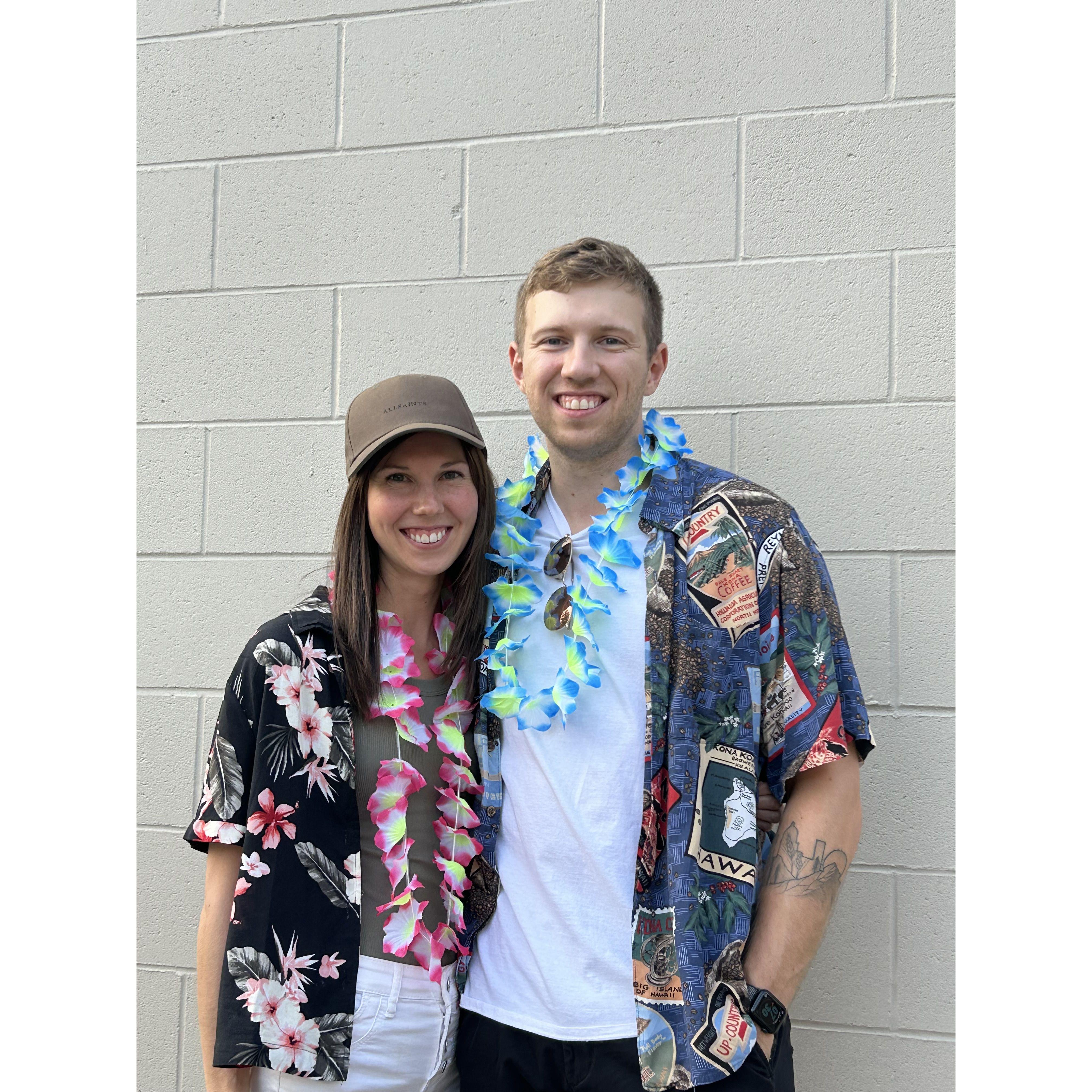 Hawaii shirt theme party 