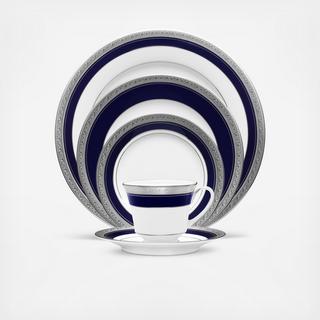 Crestwood Cobalt Platinum 5-Piece Place Setting, Service for 1