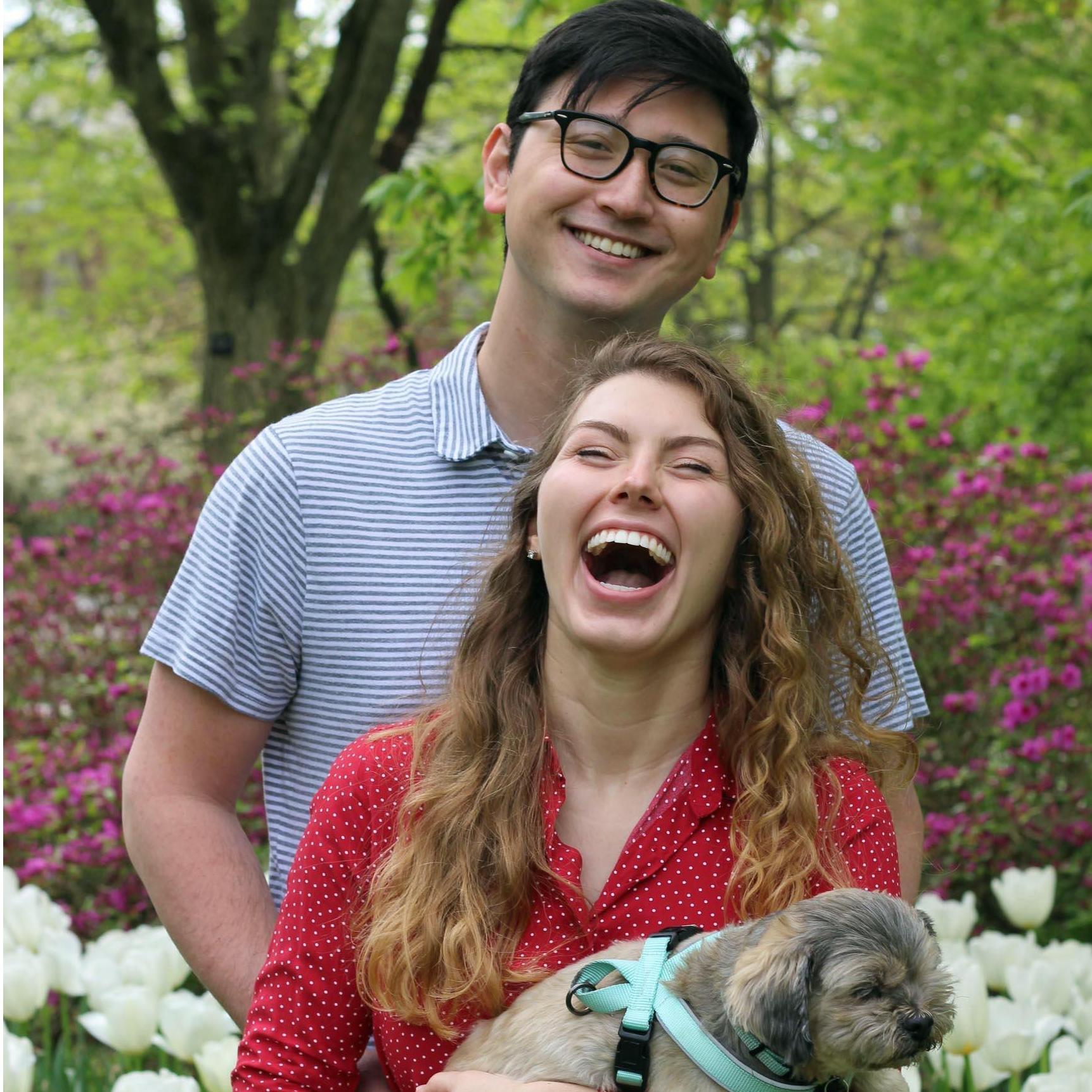 2020: Celebrating Amanda's graduate school graduation with our little family.