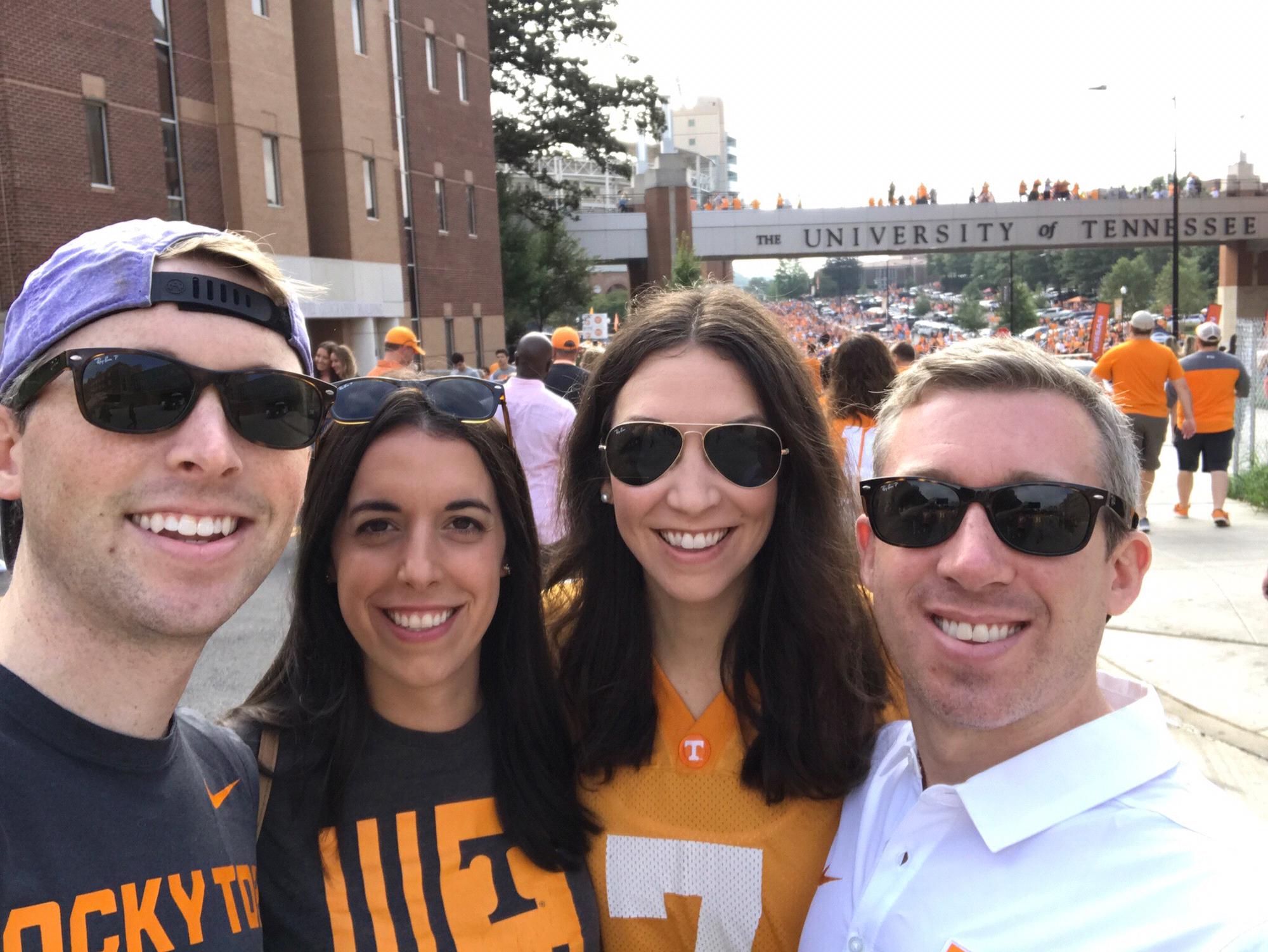 Tennessee game with Duncan and Stephanie Phillips