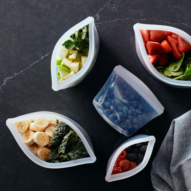 Plage STASHER x PLAGE コラボレーションセット Stasher, Reusable Silicone Bag 10-Piece Starter Set | Zola
