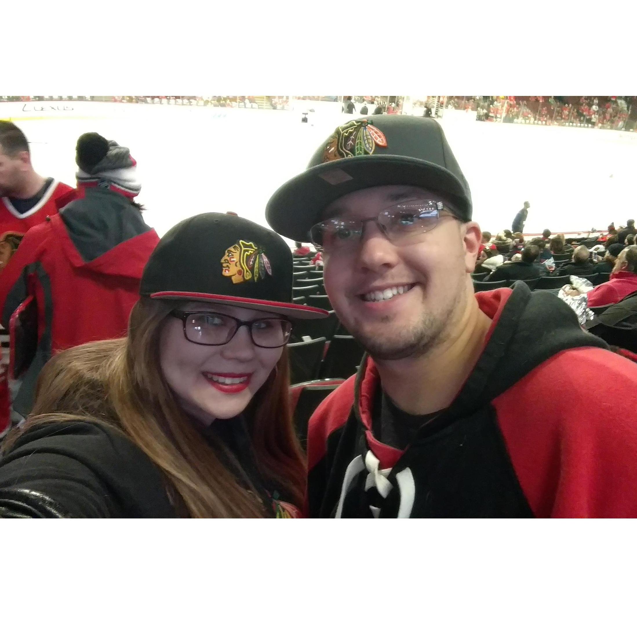 He took me to my first Blackhawks game for my 24th birthday. 3/19/2017