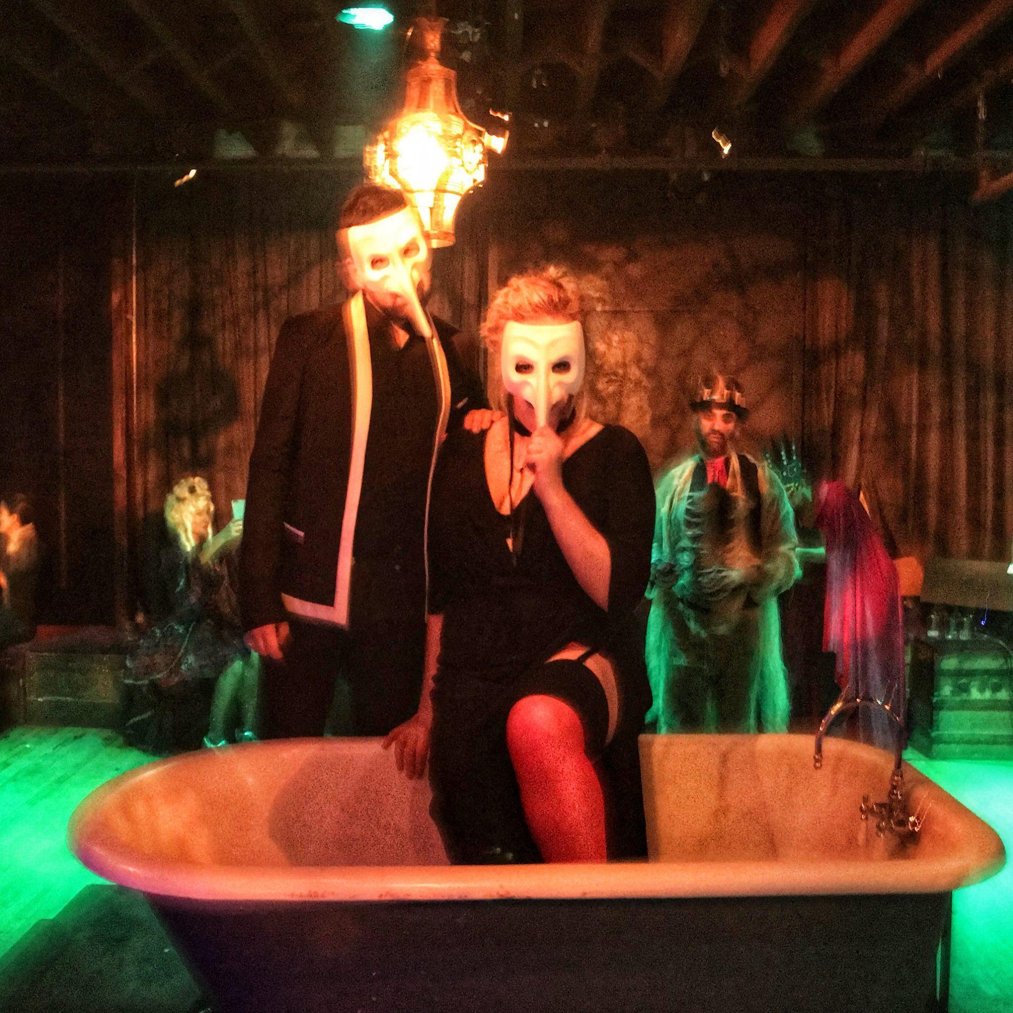 When wearing plague masks at Halloween was still funny. October 2017.