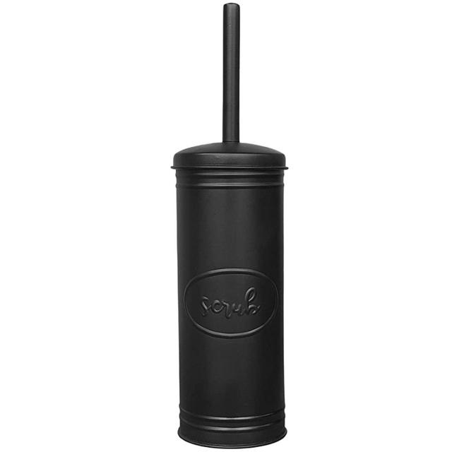 Autumn Alley Farmhouse Bathroom Toilet Brush and Holder Set - Black Rustic Toilet Bowl Cleaner – Rustic Yet Modern Bathroom Decor – Modern Farmhouse Bathroom Decor