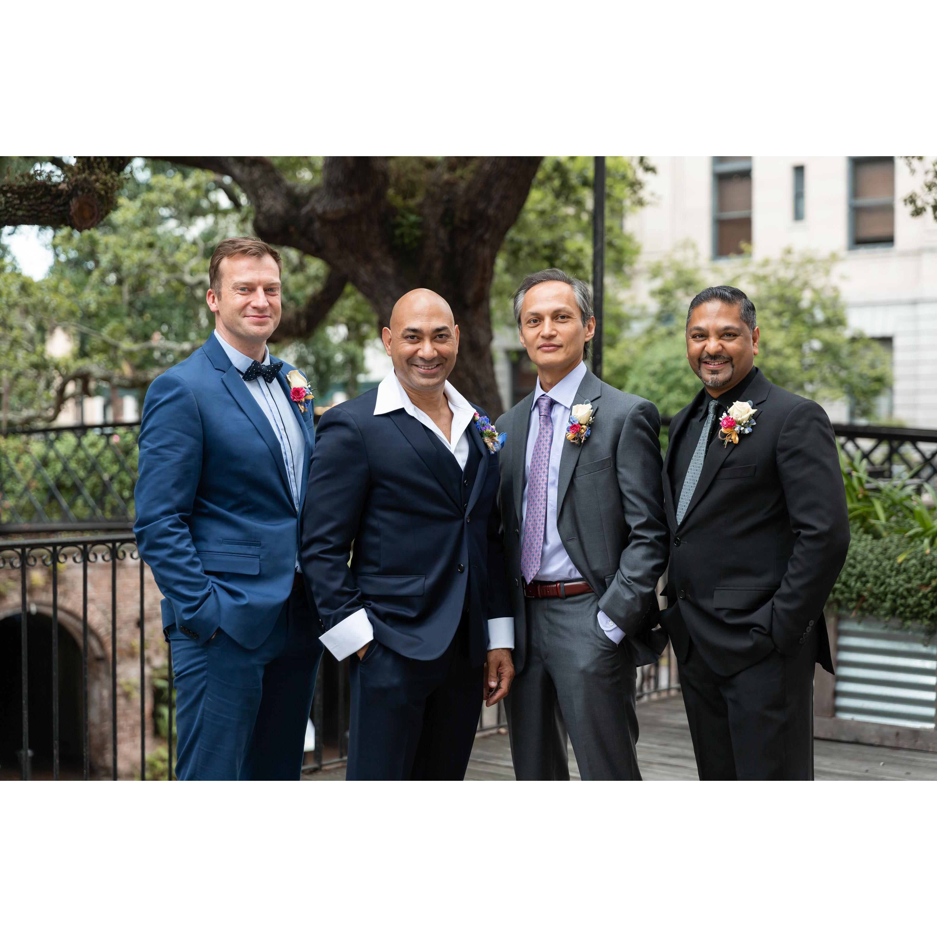 Andrew and his groomsmen