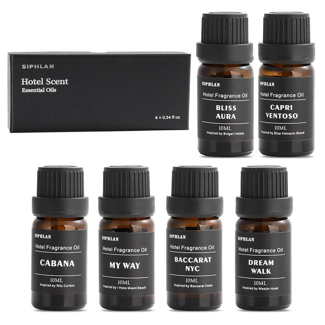 Hotel Collection Diffuser Oil Set – Aromatherapy Essential Oils for Diffusers– Luxury Hotel-Inspired Scent for Home & Office