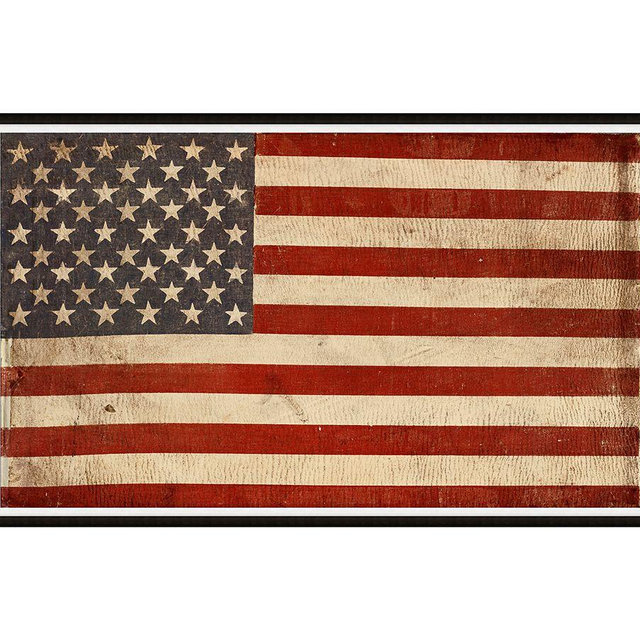 American Flag Framed Print, 74 x 45"