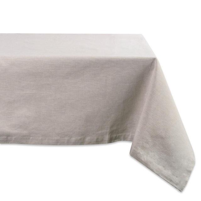 84"x60" French Chambray Tablecloth Natural - Design Imports