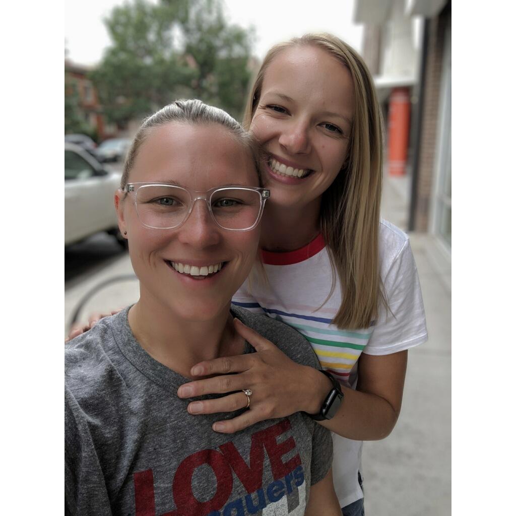 The day we got engaged!