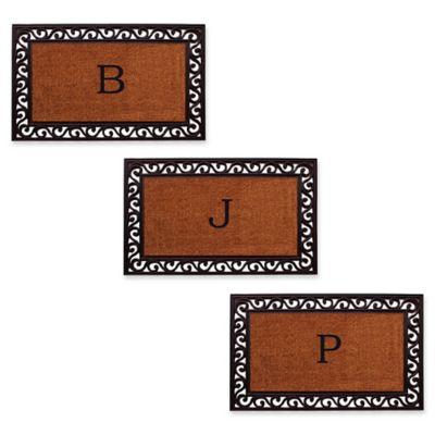 Home & More Rembrandt Monogram Letter "R" 22-Inch x 36-Inch Door Mat