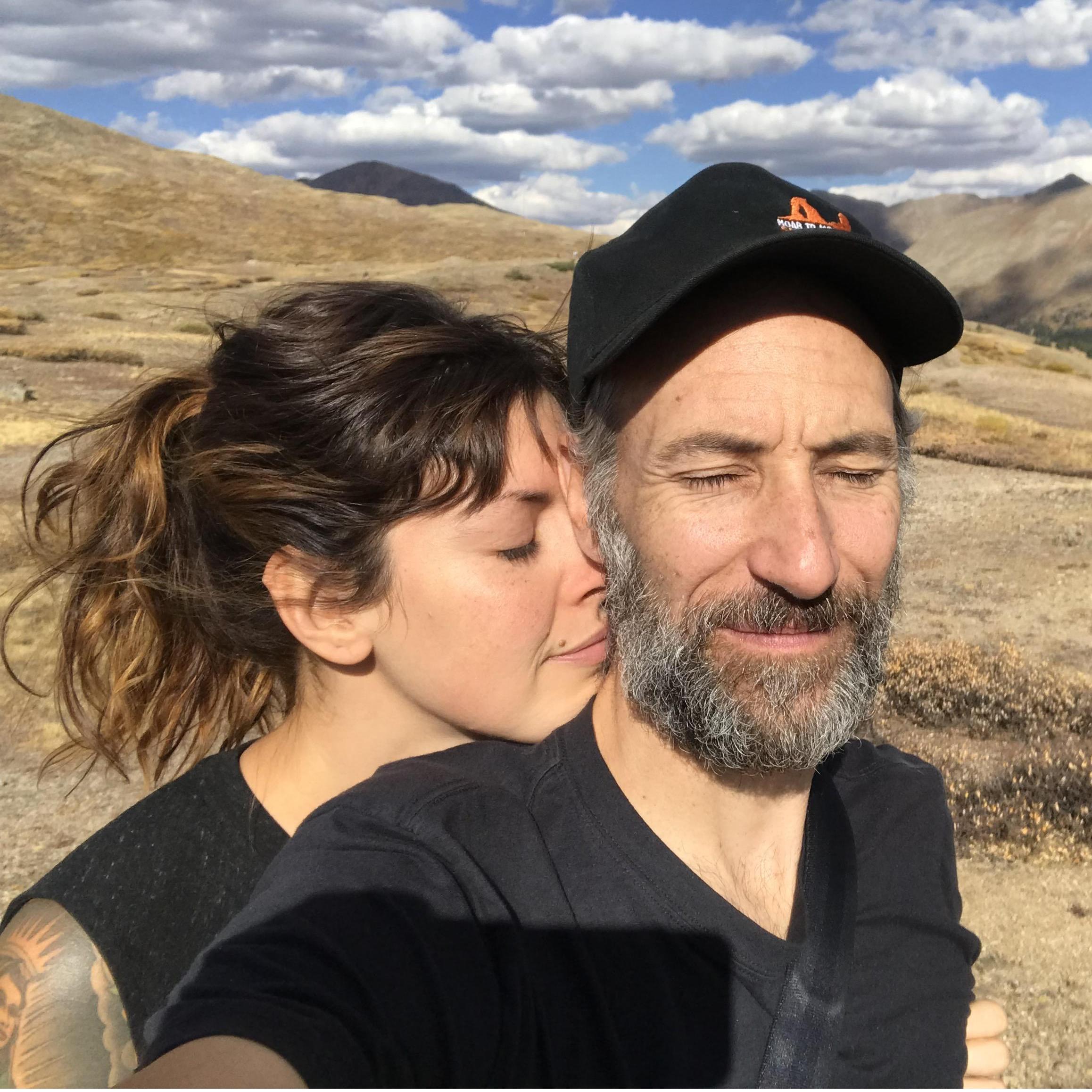 Atop Independence Pass, Colorado. This is where Alexis found the stone she gave to Chris - which he carved into her engagement necklace.