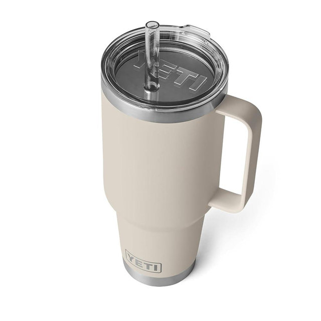 YETI Rambler 42 oz Straw Mug, Vacuum Insulated, Stainless Steel, Cape Taupe
