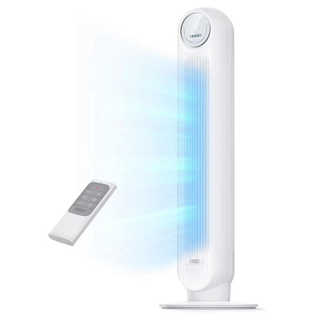 Dreo Tower Fan for Bedroom (White)