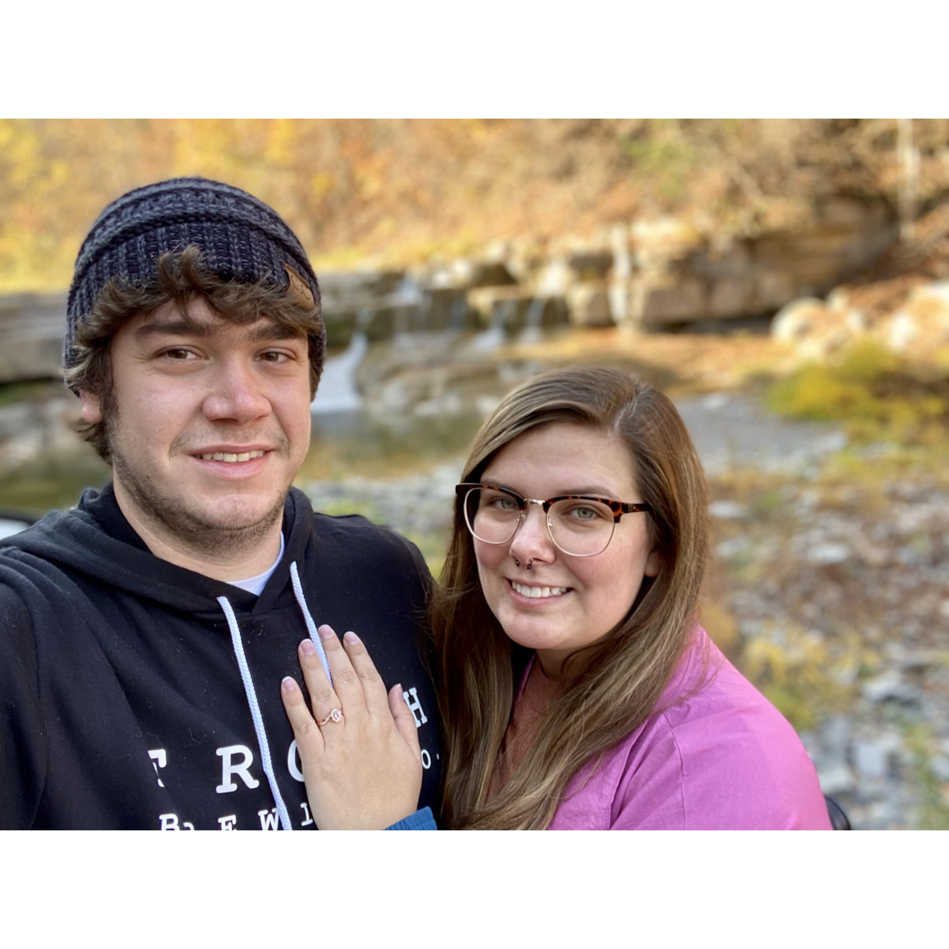 The day we got engaged.