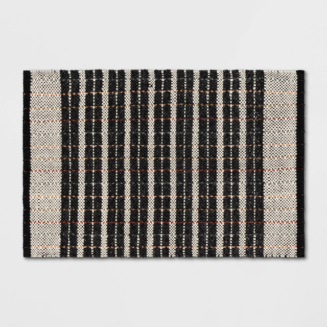 2'x3' Handloom Mixed Fibre Striped Rug - Threshold™