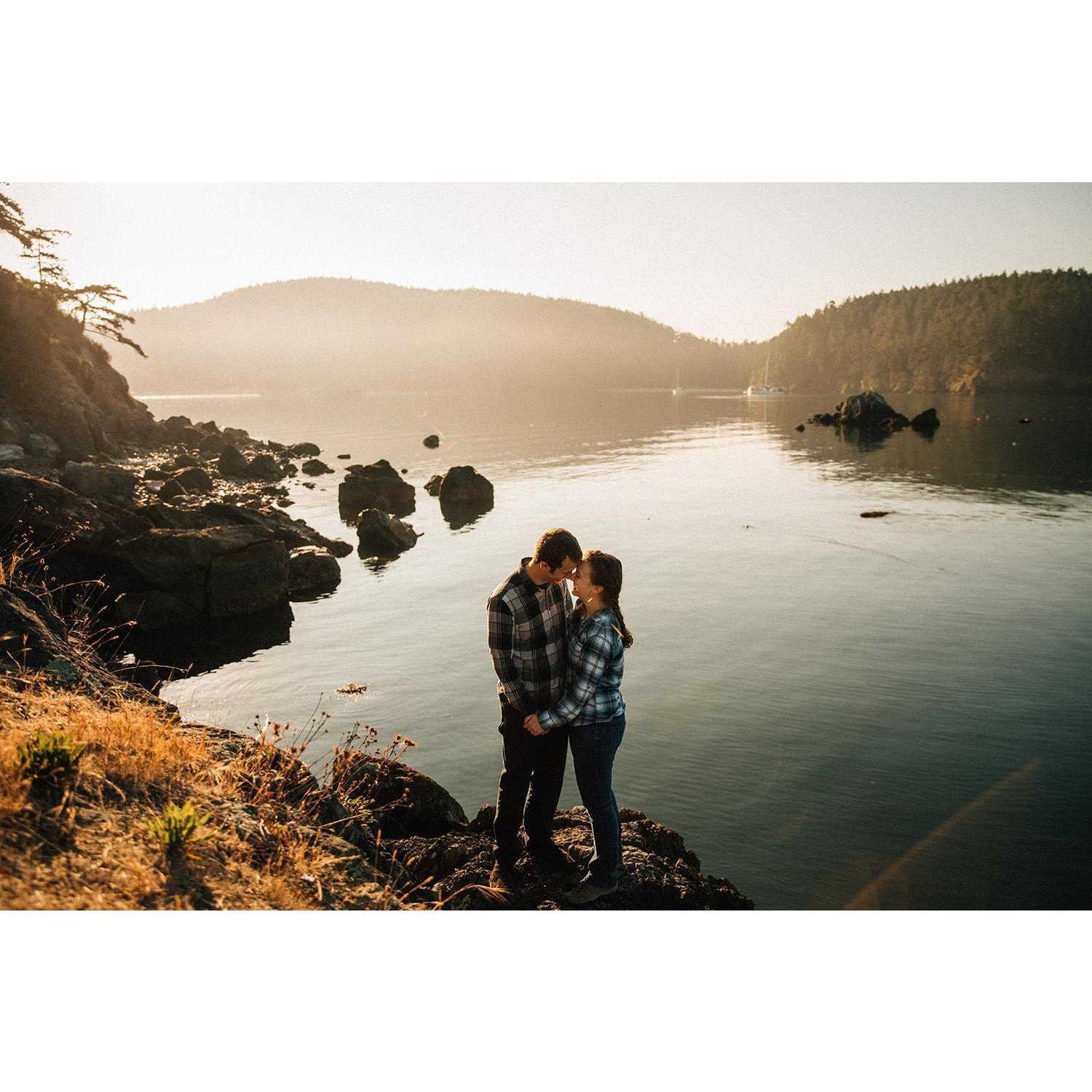 Engagement photoshoot with Zoe Burchard at Deception Pass