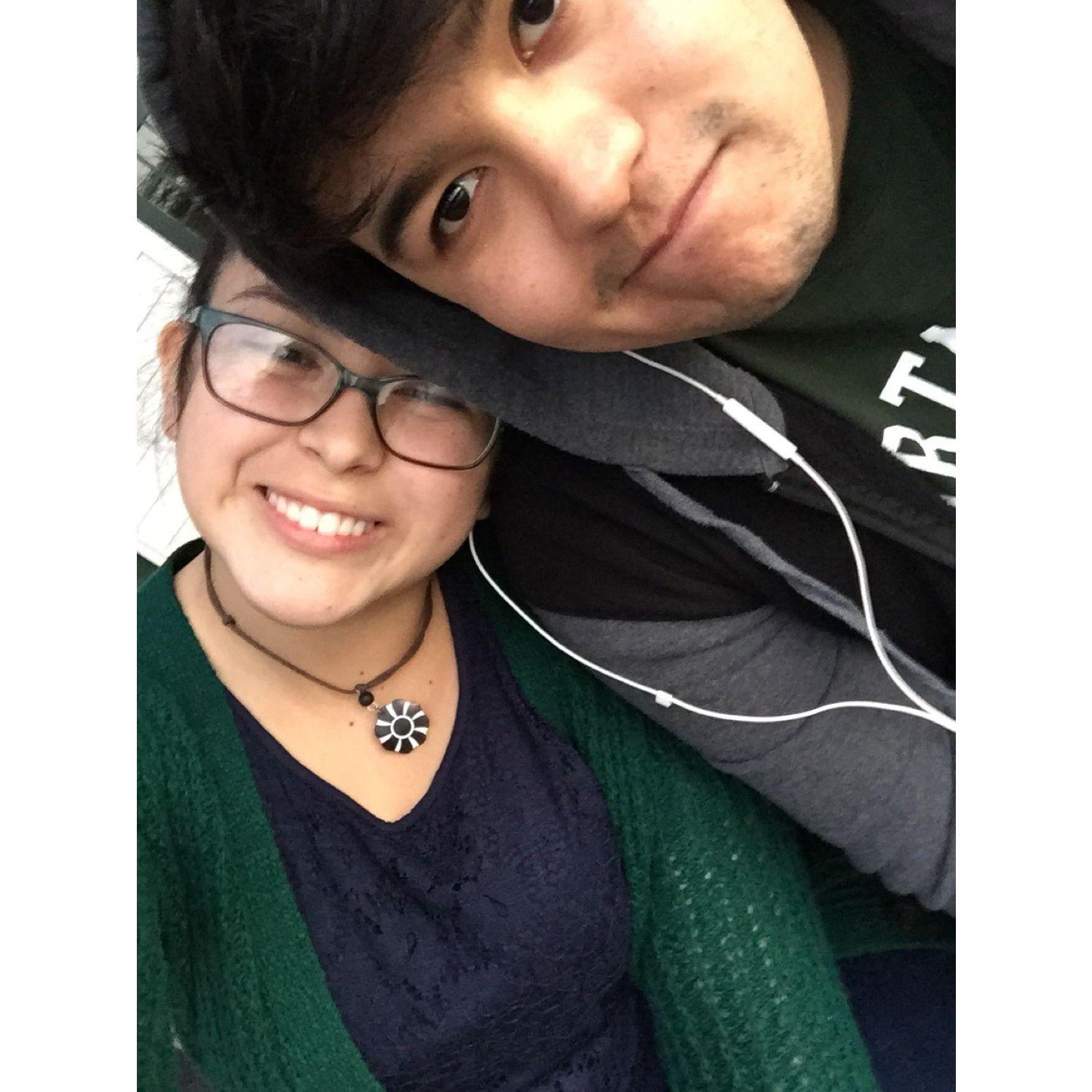 Victor wanted to hang by the Connecticut river, and Alexis was the only person who was down. Happy we got to spend some alone time together.