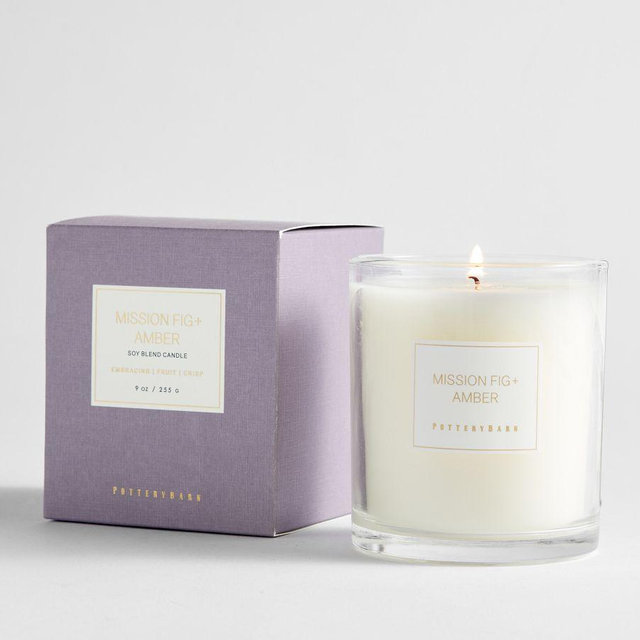 Signature Scented Candle, Mission Fig & Amber, Small, 9 oz