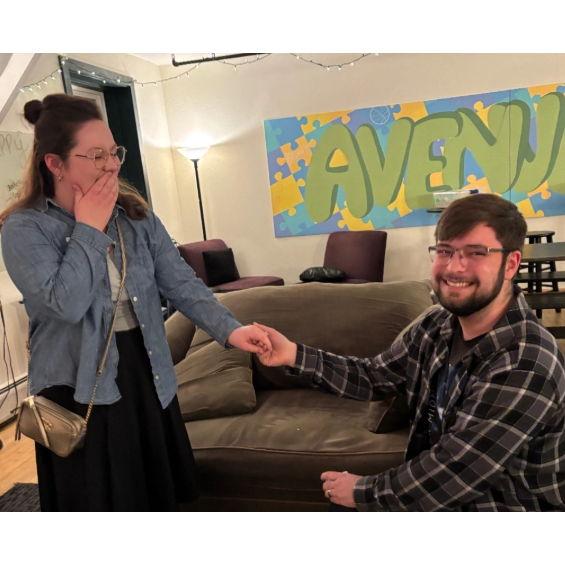 We're engaged! (photo by Adam Arnone)