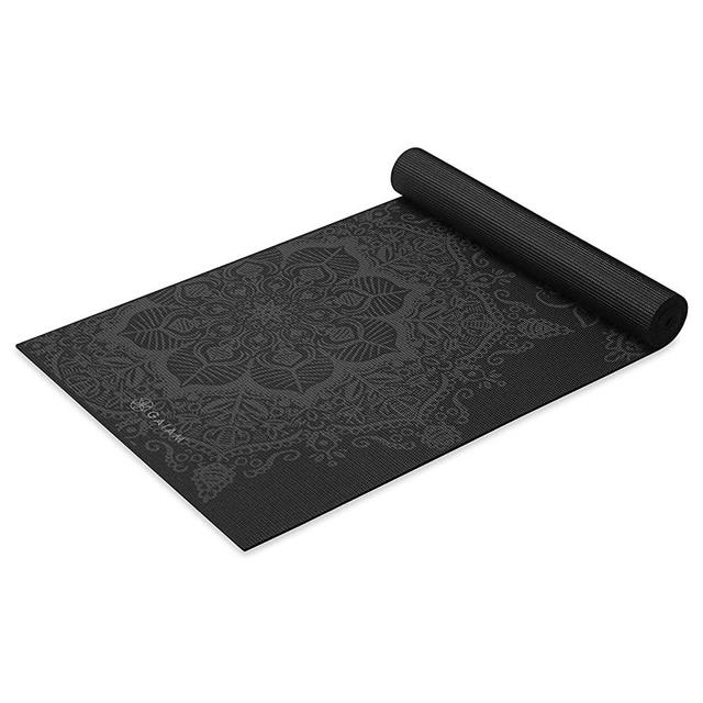 Gaiam Yoga Mat - Premium 6mm Print Extra Thick Non Slip Exercise & Fitness Mat for All Types of Yoga, Pilates & Floor Workouts (68"L x 24"W x 6mm Thick)