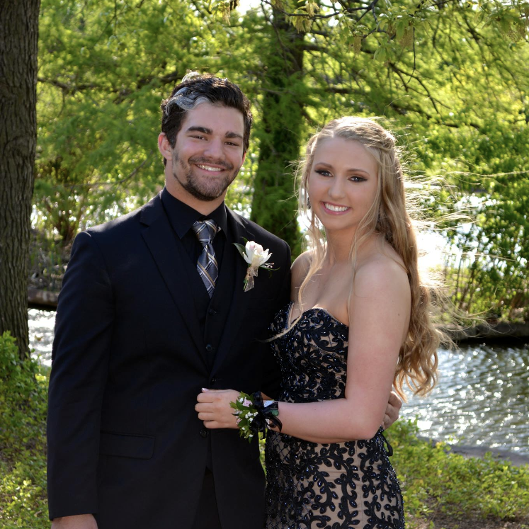 Grant and Audrey at Grant's senior prom.