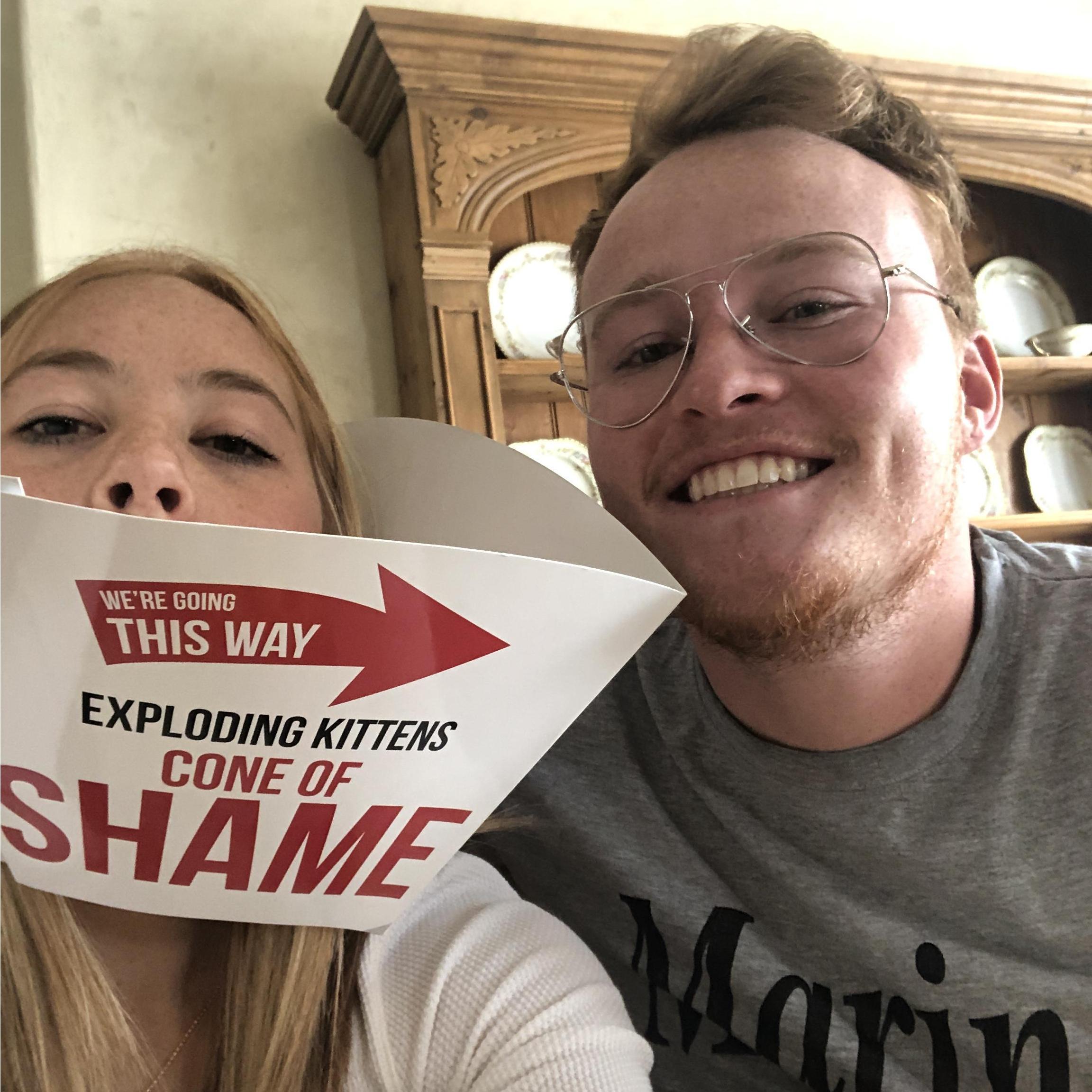 we played Exploding Kittens almost everyday of quarantine