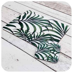 Palm Leaf Print Placemat and Coaster - Tropical Table Setting - Palm Leaf Homeware - Tropical Home Accessories - Tropical Leaf Tableware