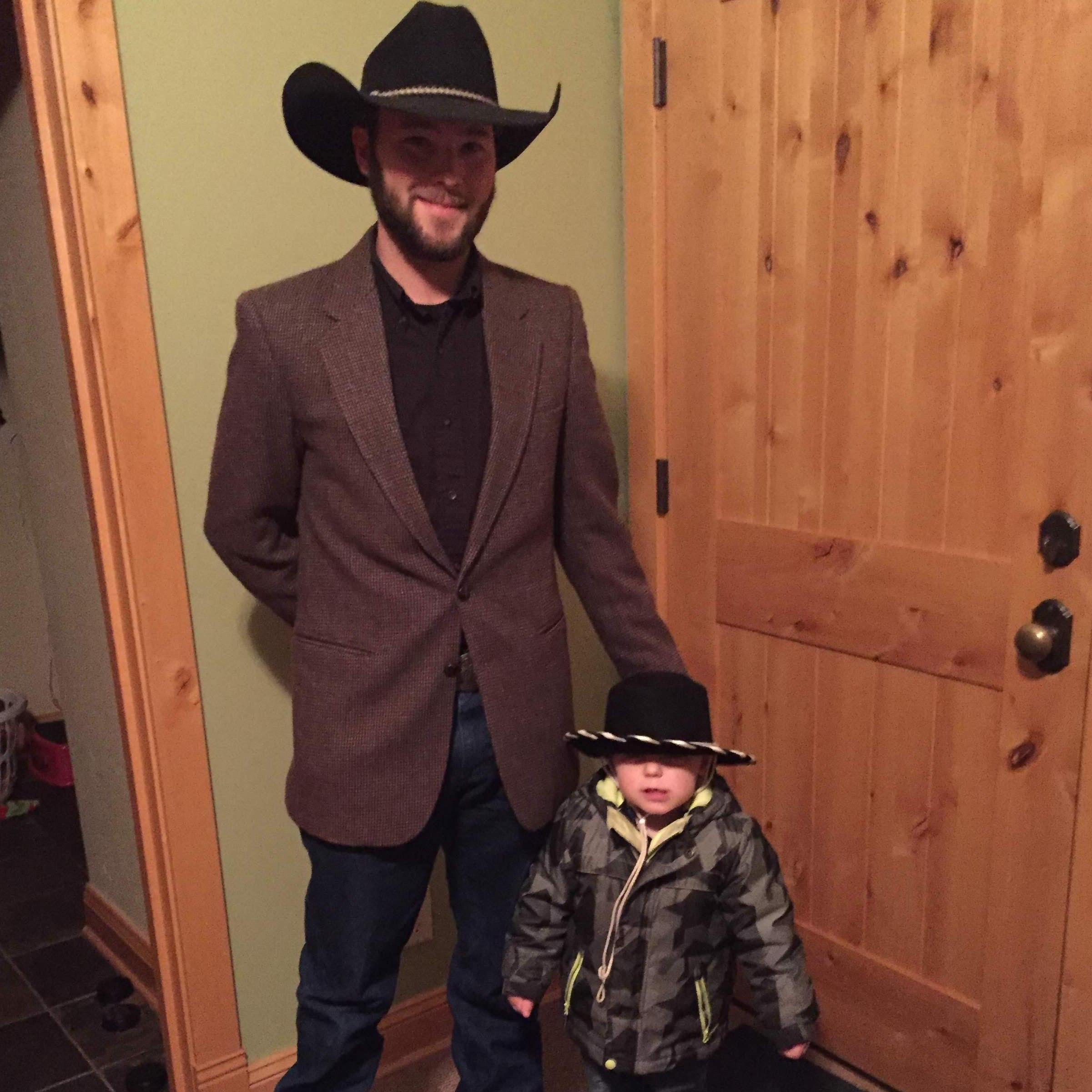 Paxton dressed up for a date night