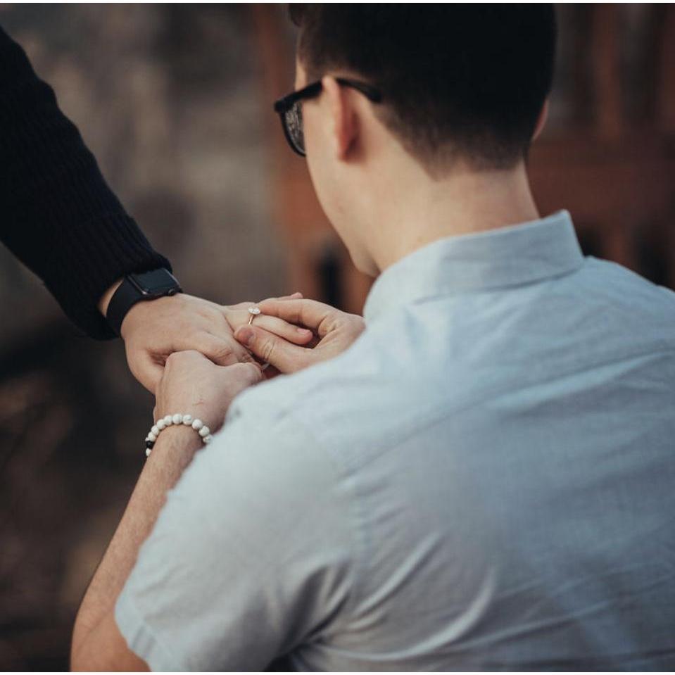 The moment he put a ring on it!