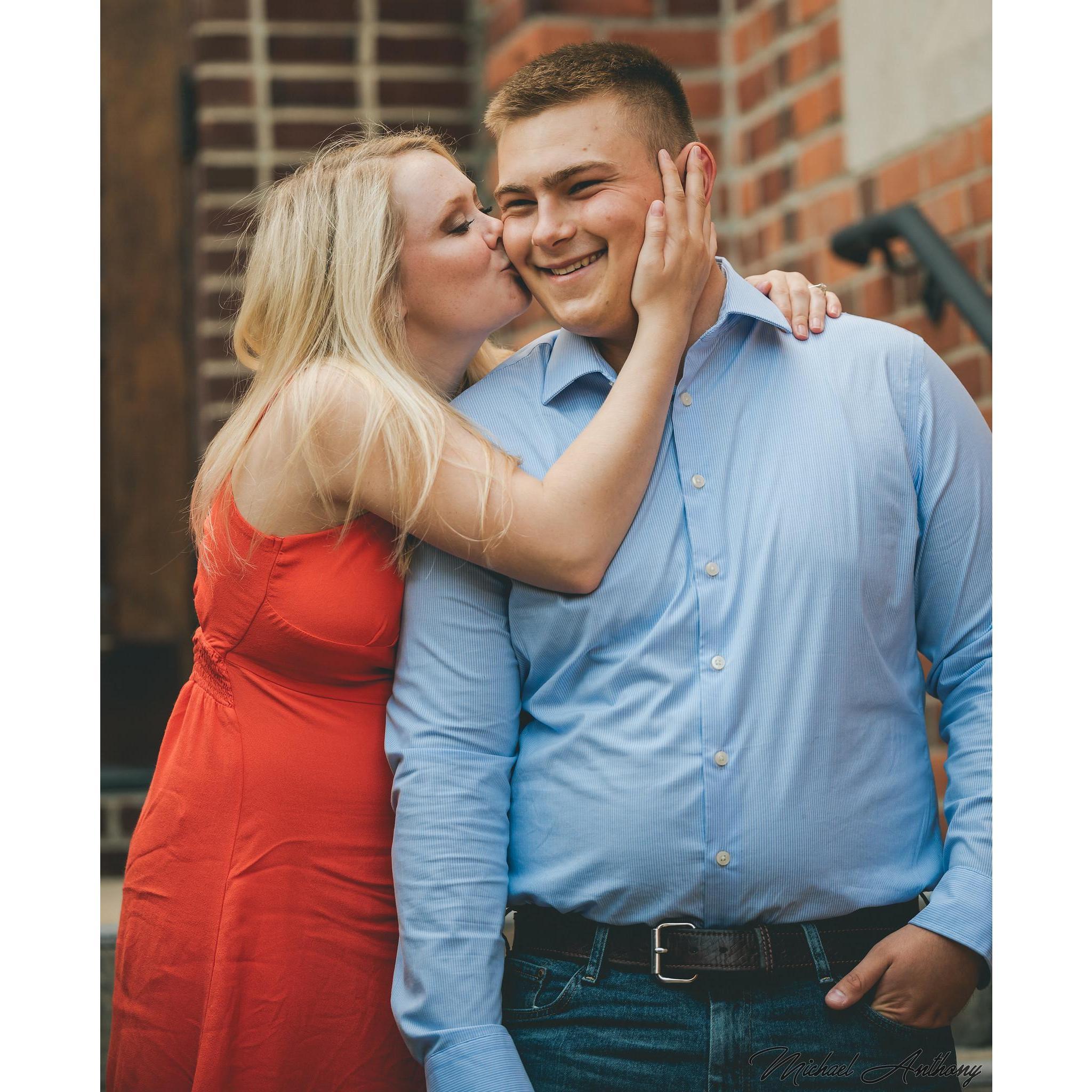 Jana's favorite picture from the engagement photo shoot.