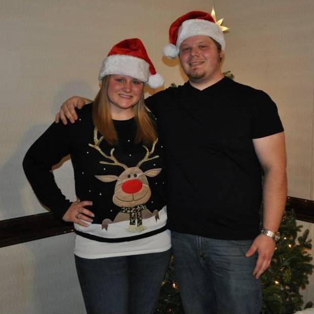 Ugly sweater Christmas party in 2014.