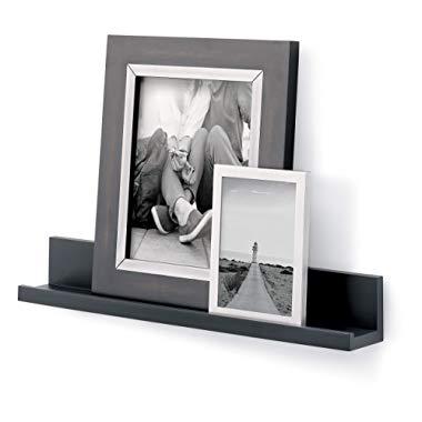 Command 21" Floating Wall Ledges, Indoor Use, Decorate Damage-Free, Holds 5 lbs, 1 ledge, 10 strips (HOM21S-ES)