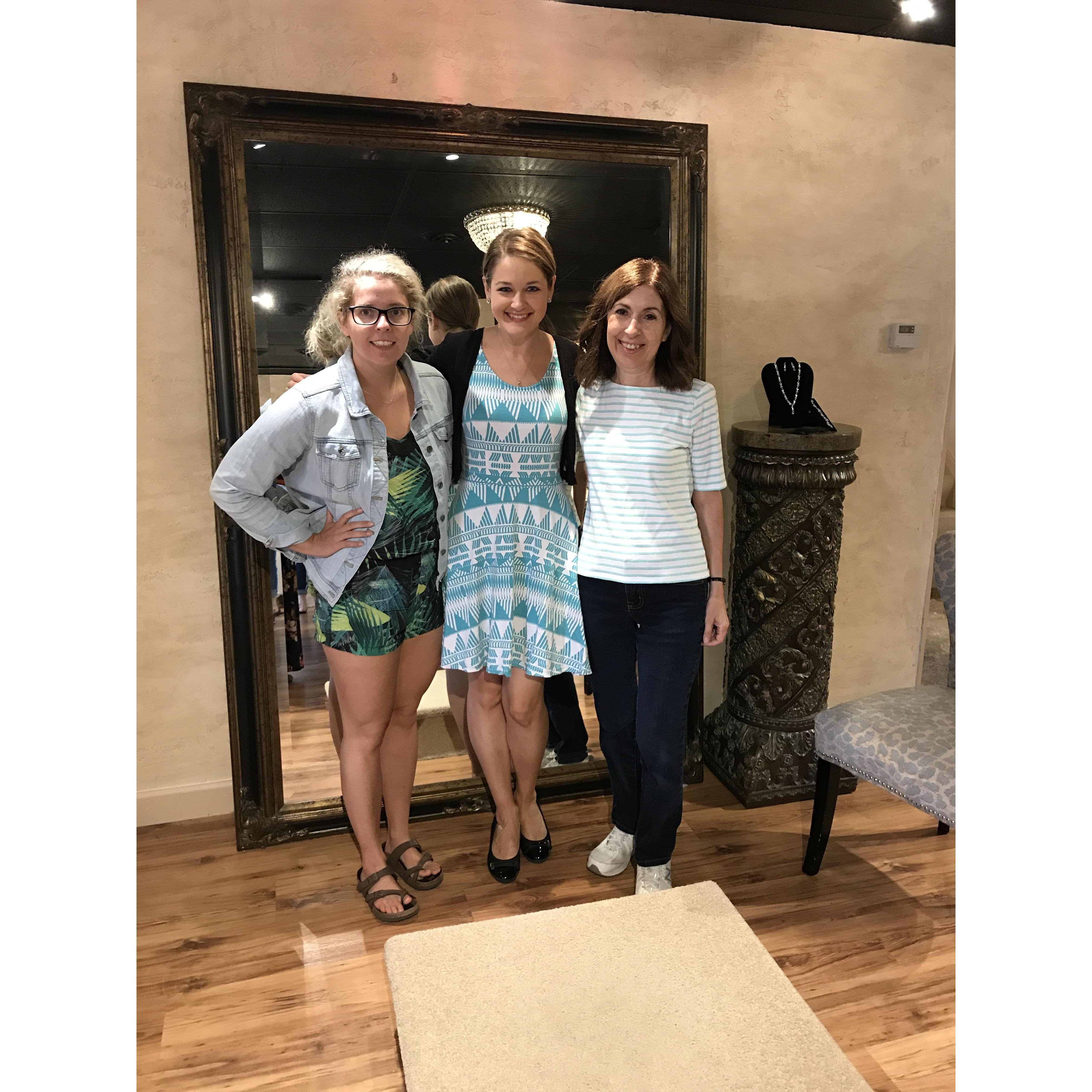 September 2018 - Centerville, Ohio - Dress browsing with some wonderful women