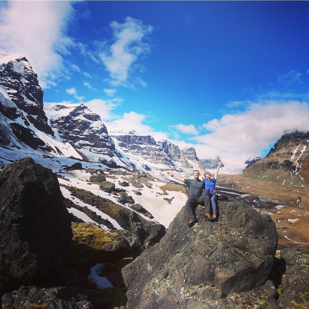 The Seven Sisters! We spent days in the wilderness of Wrangell St. Elias National Park. Just us, dropped in by plane. This confirmed more than ever that we are THE person made for one another.