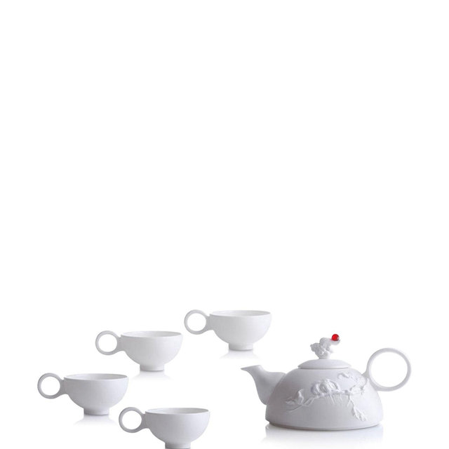 LIULI Autumn Mountain 5 Piece Tea Set