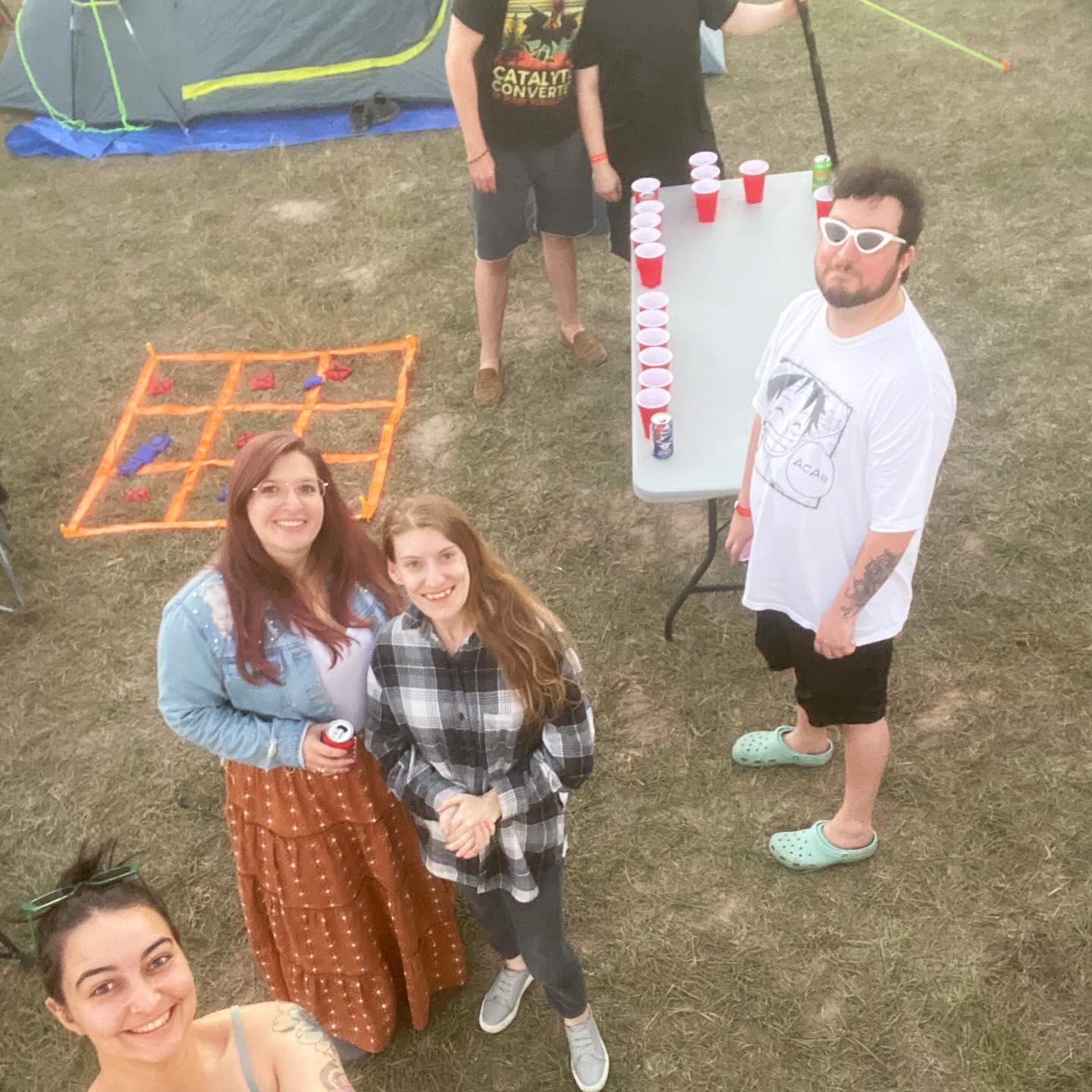 One of our dnd group, the Quacks, camping at the Texas Renisance Festivel.