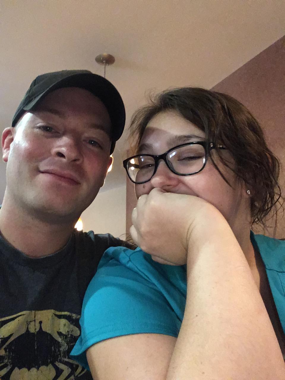 One of the times Riley visited me when I worked at the hospital
