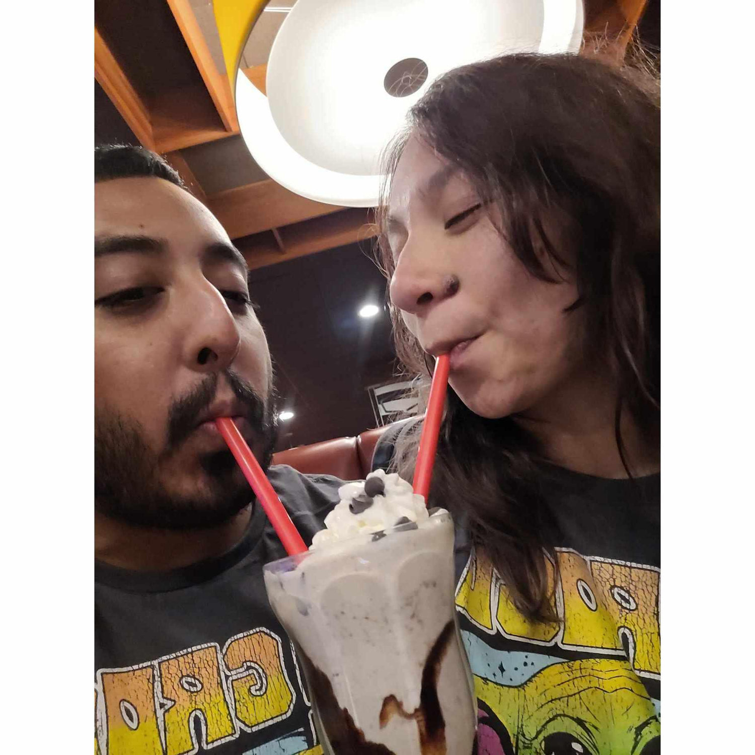 Our first of many midnight cravings at Denny's.