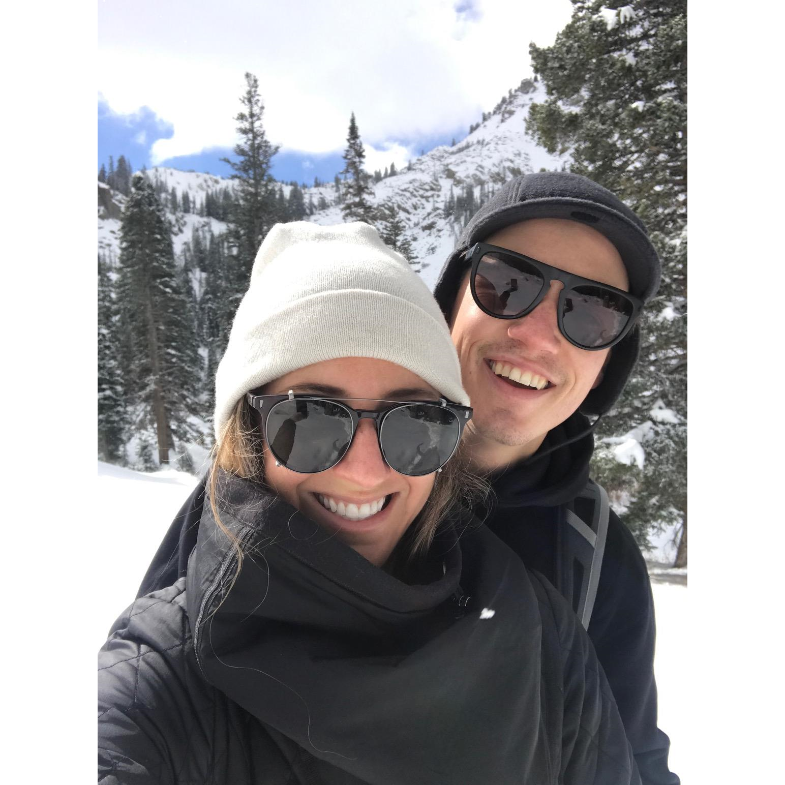 WINTERY HIKE.  BIG COTTONWOOD CANYON, UTAH