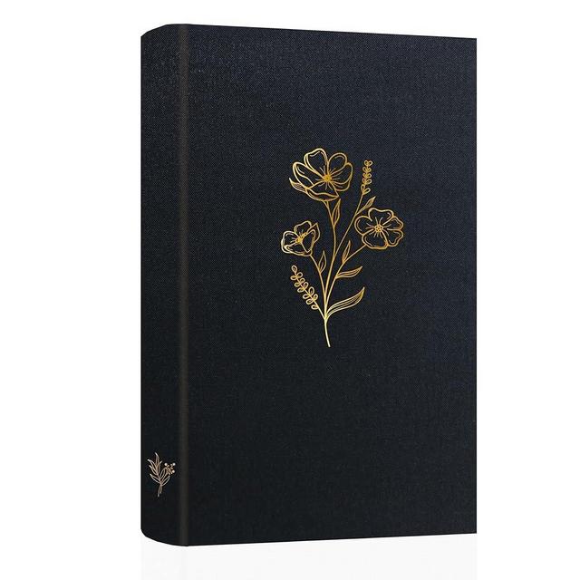 Holoary Photo Album 4x6 300 Photos, 300 Pockets 4”x6” Picture Album, Linen Fabric Cover Big Picture Book for Photos with Writing Area, 4x6 Photo Albums for Family Weddings Travel Memories(Black)